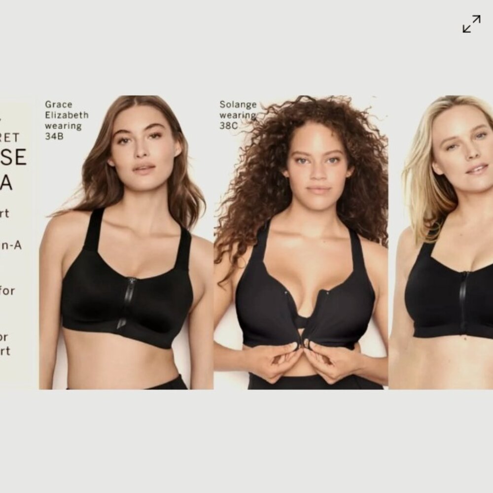 Victoria’s Secret Purple Knockout Front Close Sport Bra Wired 36DD  New